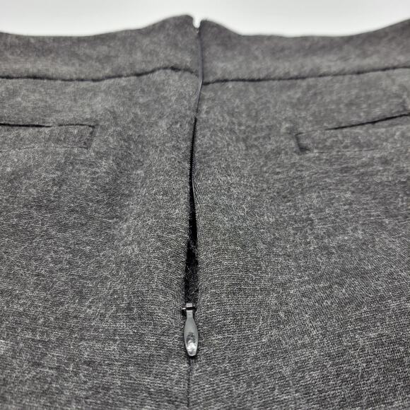 CAbi Wide Leg Gaucho Pants 8 Gray Culottes High Rise Pockets Ponte Knit 188 - Picture 9 of 13